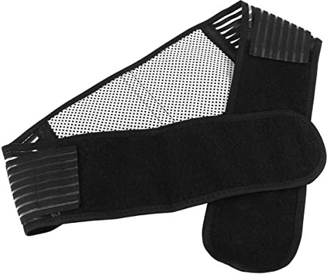 Ultnice Rückenstütze / Infrarot-Therapie-Gürtel, hilft bei Rückenschmerzen, tragbar, verstellbar, elastisch, selbsterwärmend, magnetisch, Größe XL, Schwarz, Size XL