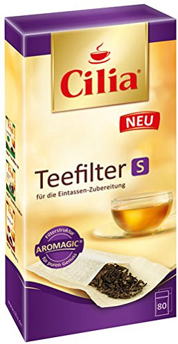 Cilia Teefilter Größe S, halterlos, für 1-Tassen-Zubereitung - 80St. - 4x