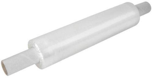 Rollo de film transparente Realpack® para embalaje con carrete extensible, film fuerte y retráctil, tamaño 400 mm x 300 m. Envíos rápidos desde el Reino Unido., color transparente 300m