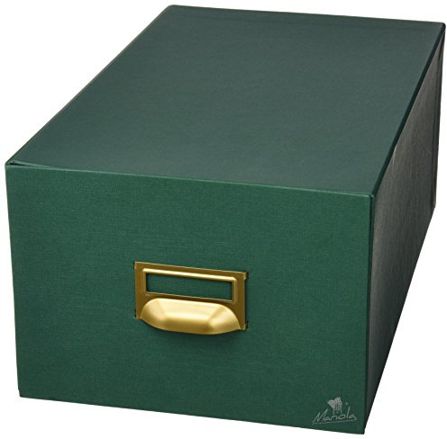 MARIOLA 4-1000 Karteikasten gefüttertes Karton, grün