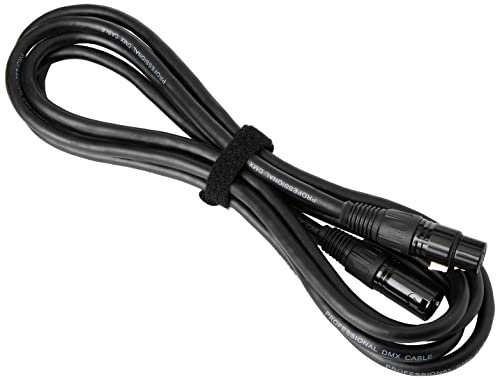 PULSE 3m DMX Cable – 5‑Pin XLR Male to Female, 4‑Core 2‑Pair + Screen, 120Ω Digital‑Spec, Spiral & Braid Shielded – PLS00412