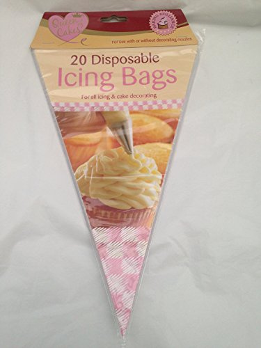 40 x quilty disposible piping icing bags for all icing and cake dacorating use with or without dacorating nozzles