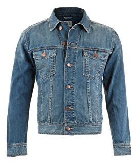 Wrangler Men's Classic Denim Jacket, Blue (Mid Stone), XXL