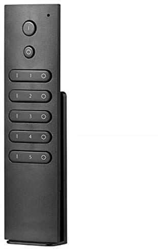 mec-light Hochwertiger 5-Kanal LED-Dimmer/Funk-Fernbedienung - 5-Zonen Sender 869.5MHZ (SR-2833N-Z5) für SR 1009xx Empfänger inkl. Magnethalterung
