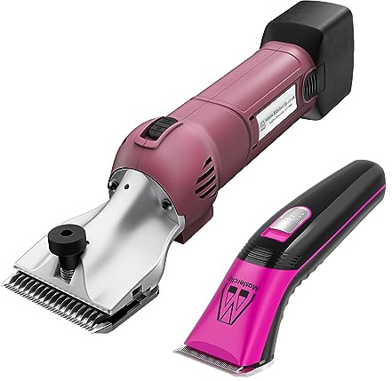 Masterclip Cordless Horse Clipping Combo - HD Roamer Heavy Duty with Showmate Mark II Trimmer - Available in 3 Colourways (with Pink Showmate)
