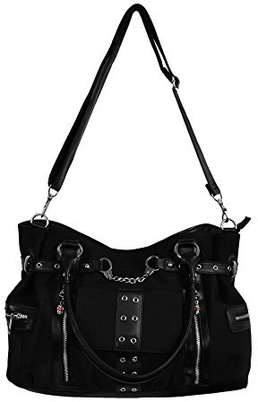 Schwarze Handtasche mit Riemen schwarz - Emo Punk - Banned