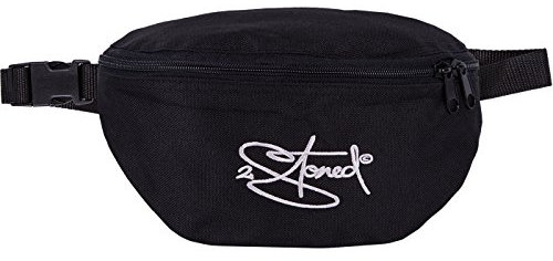 2stoned Hüfttasche Bauchtasche mit Stick Classic Logo in Schwarz für Erwachsene und Kinder