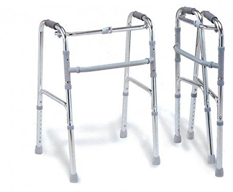 GIMA 27722 Lightweight Pieghevole Rollator pieghevole, Aiuto per la mobilità per anziani e disabili