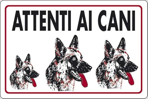 Start Cartello Attenti Ai Cani Abitazioni Privati 30CMx20CM