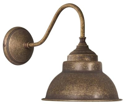 Applique cono ad una luce da parete o soffitto in ottone anticato BERGEN
