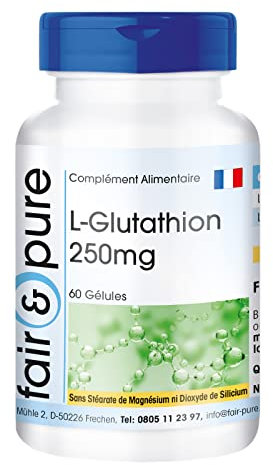 Fair & Pure® - L-Glutatione 250 mg - Ridotto - Biodisponibile - Vegan - 60 Capsule