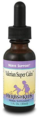 Herbs for Kids Valerian Super Calm Nerve Support Drops - Liquid Valerian Root Supplement, Natural Extract Blend of Chamomile, Wood Betony, & Fennel Seed, Alcohol-Free Tincture for Toddlers - 1 fl oz