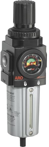 ARO P39344-600-VS Air Filter-Regulator Piggyback, 1/2 NPT - 150 psi Max Inlet