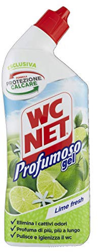 Wc Net - Profumoso Gel, Detergente Liquido per Sanitari, Prevenzione Calcare e Igienizzante per WC, Essenza Lime Fresh, 700 ml