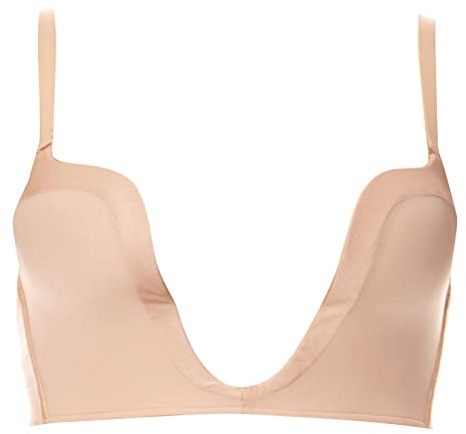 Wonderbra Women Ultimate Plunge Bra, Beige, 34A