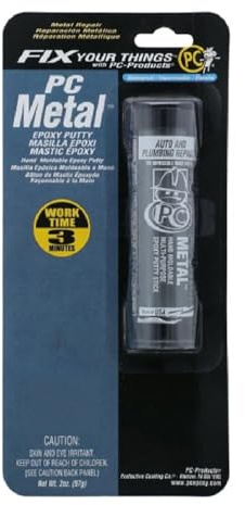 PC Products PC-Metal Epoxy Putty, 2oz Stick, Dark Gray (25550)