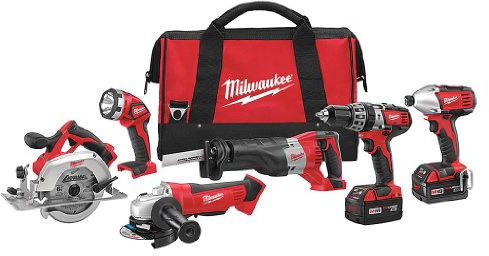 Milwaukee 2696-26 M18 Kabelloses Lithium-Ionen-6-Werkzeug-Kombi-Kit