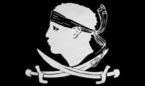U24 Drapeau pirate Corse 90 x 150 cm