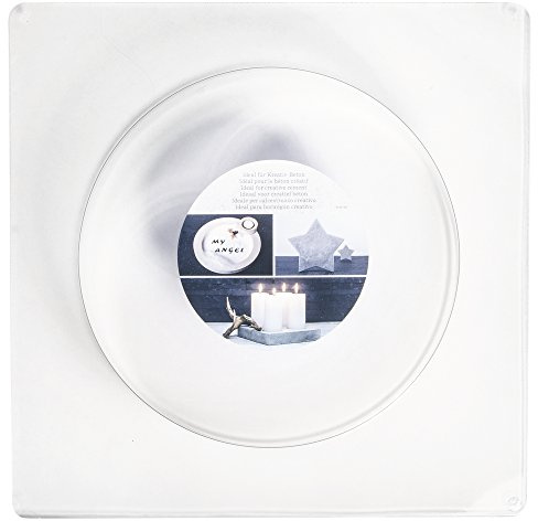 Rayher Hobby Rayher gjutform cirkel, 18,5 cm ø, djup 3,5 cm, material PET, betonggjutform, för hällning med kreativ betong, raysingjutpulver, 5-i-1 betong, betonggjutform cirkel, 36034000