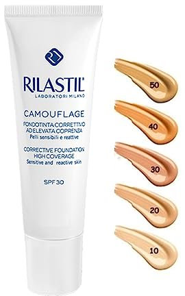 Fundación Alta Cobertura Rilastil cosmética camuflaje correctiva Nuance 50 Mocha 30ml