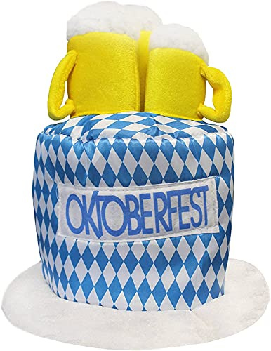 Bavarian Beer Hat Perfect for German Oktoberfest Stag Night or Any Fancy Dress Party (Pack of 1)