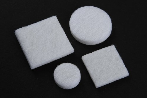 100 Pieces Felt Gliders, Maxi Package, Furniture Glides, Protective Glides, Chair Gliders, 100 pcs., White