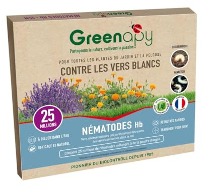 Nématodes Hb anti vers blancs anti Otiorhynque - 25 millions