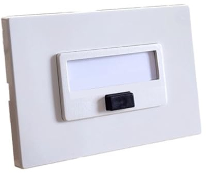 Marlanvil Piatto di Parete S78 Art.7098.A Bianco Singolo Pulsante Plastica A Vite Compatibile con Tutti i Dispositivi