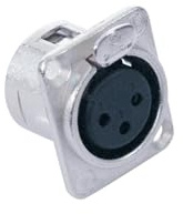 Neutrik XLR-Einbaukupplung NC3-FDL-1,3pol