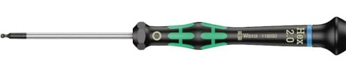 Wera 2052 Elektroniker-Sechskant-Kugelkopfschraubendreher, 2 x 60 mm, 05118092001