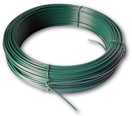 Chapuis FIT50 Spanndraht - Kunststoffbeschichteter Stahl - Außendurchmesser 2,7 mm - Länge 50 m - Grün