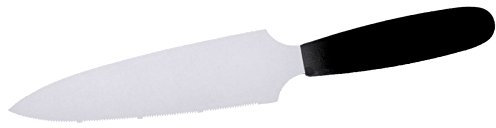 Coltello da Torta con manico in ABS, 2 scanalature, un lato con sega, 5 cm larghezza lama, qualità media/lunghezza complessiva: 29 cm | ERK