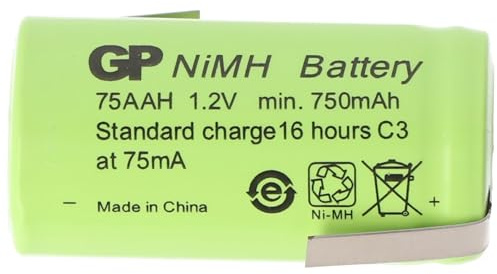 Akku 2/3AA NiMH-Akku mit Lötfahne Z-Form 650mAh