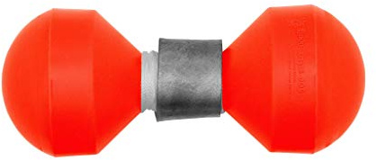 Lindy Marker Buoy for Fishing - Internal Ballast Weights and 60 ft of Rot-Proof Cord, Hot Orange