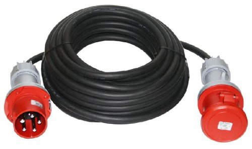 CEE Starkstromkabel 25m 400V / 63A Verlängerungskabel H07RN-F 5x16mm² IP44