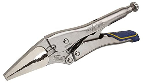 Irwin Fast Release 9LN Langbeck-Gripzange 225 mm, lange Backen, Spannweite 70 mm, Drahtschneider, ProTouch 2K-Griff, T15T