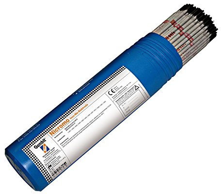 TECHNOLIT Gambit Nicromo Edelstahl Elektroden 2.5 mm | 1 kg Stabelektroden | Schweißelektroden für Edelstahl | V4A & Cr-Ni-Mo-Stähle | Korrosionsbeständig bis 400°C | Werkstoff-Nr. 1.4430 | Glatte Naht
