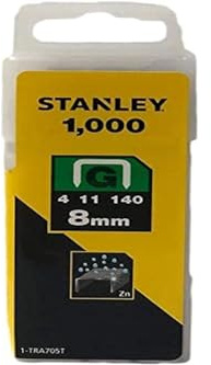 Stanley 1-TRA705T 8mm Heavy-Duty Staple (1000 Pieces),Yellow/ Black