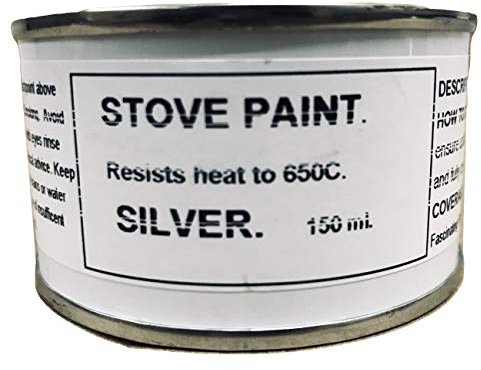 Fascinating Finishes Ltd 1 x 150ml Silver Heat Resistant Stove & Engine Exhaust Paint 650C