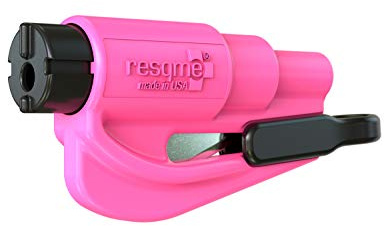 Resqme GBO-RQM-PINK Das Rettungswerkzeug als Schlüsselanhänger, Rosa (Pink), 1 Set