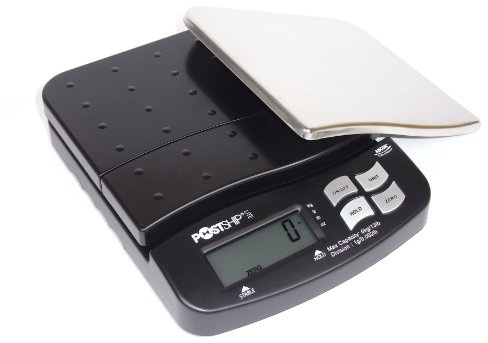 ABCON POSTSHIP LITE Digital Multipurpose 6kg x1g 13lb Kitchen Postal Parcel Letter Weighing Scales Cooking Baking Food Ingredients with Stainless Steel Platform Cover and Protective Button/Scale Cover