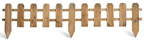 Bordure de jardin en bois ajourée à planter