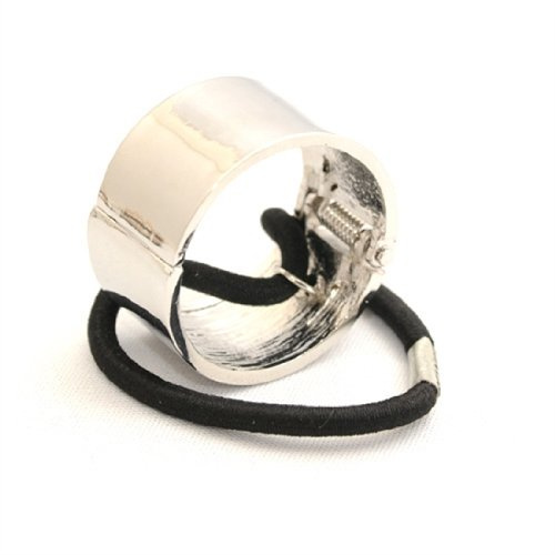 haar wickeln manschette silber farbe scharnier pferdeschwanz band ring von Boolavard ® TM
