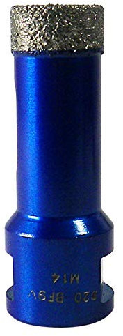 EDW Diamant Fliesenbohrer 18 mm x M14, Fliesenbohrkrone für Fliese, Wandfliese, Feinsteinzeug, Naturstein, Keramik und Glas für Winkelschleifer Premiumqualität