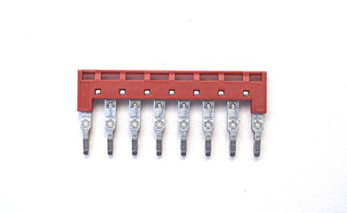 Dinkle DSS4N-08P Klemmleiste für DIN-Schienen, Press-Fit Jumper DK4N, 8-polig, 50 Stück