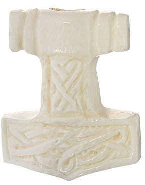 NKlaus Haarschmuck Bartperlen MUTHAR Thorhammer Knochen Lockenperle 6424