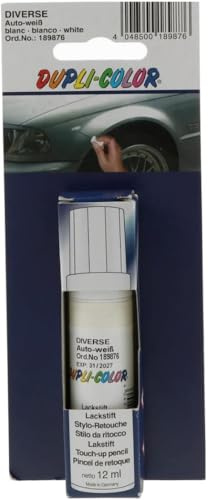 Dupli-Color 189876 Lackstifte Uni geblistert, 12 ml, Weiss