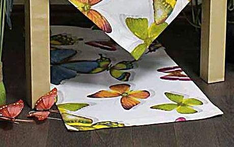 Hossner Tischdecke/Tischläufer 40 x 100 cm Schmetterlinge farbenfroh moderner Sommer Heimtex