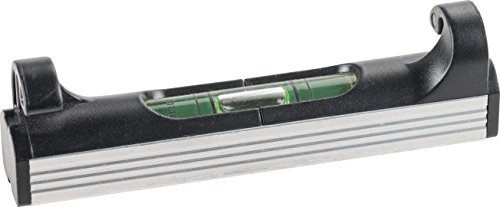 Livella a corda kwb, 78 mm, leggera, piccola, maneggevole e robusta, con fondo in alluminio, ideale per la riga, in nero-argento