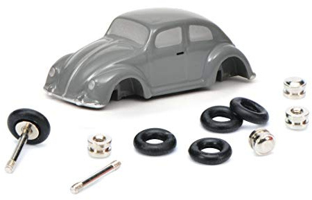 Schuco Piccolo Montagekasten VW-Monteur, Der kleine Brezelkäfer-Monteur, Piccolo VW Käfer, Modellauto, limitierte Auflage, grau